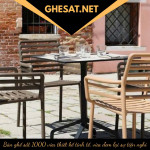 Bộ bàn ghế sắt 1000